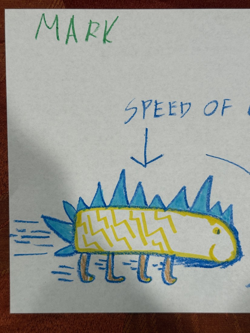 Original Mark drawing on paper