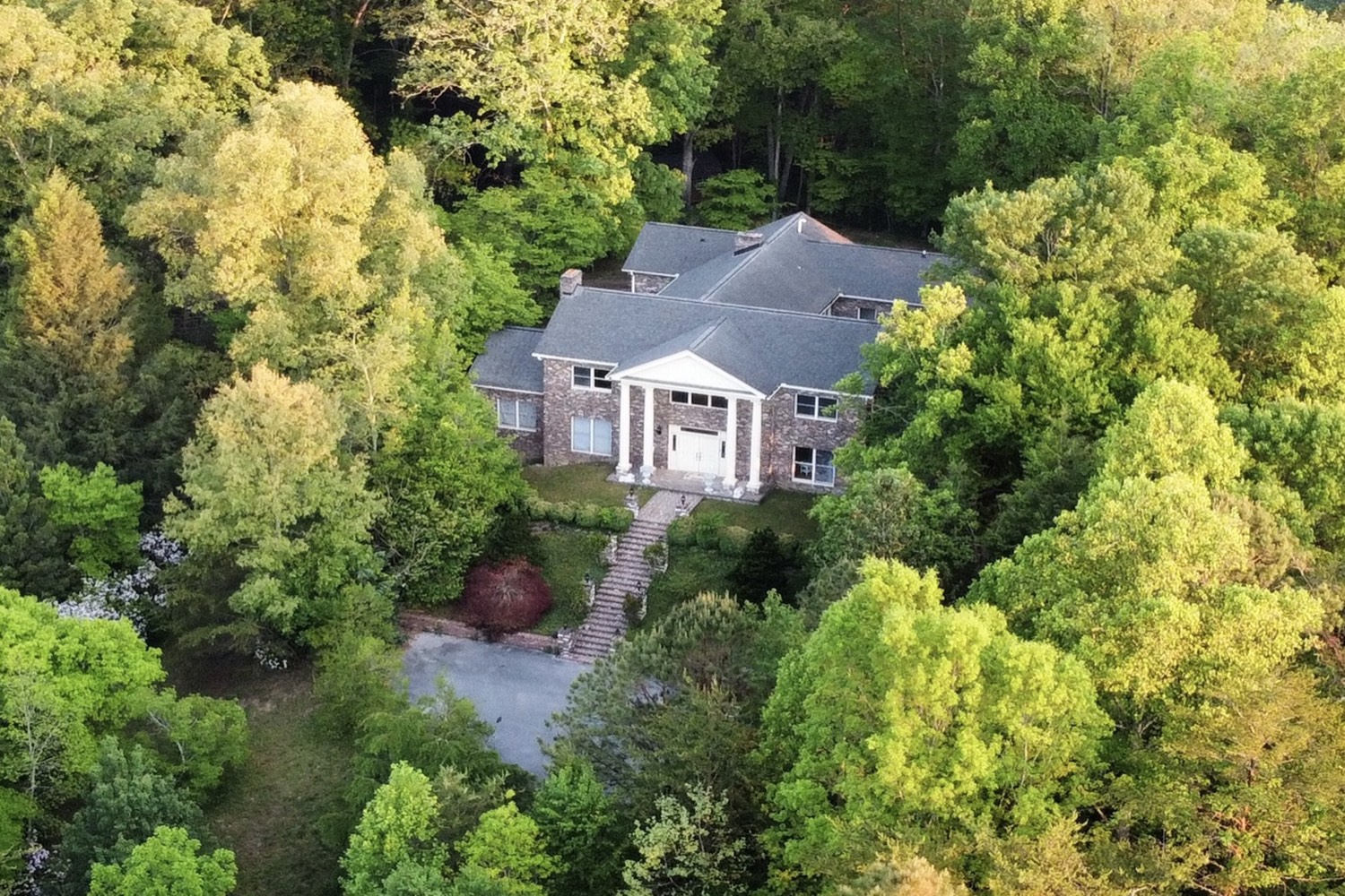 the lodge from above